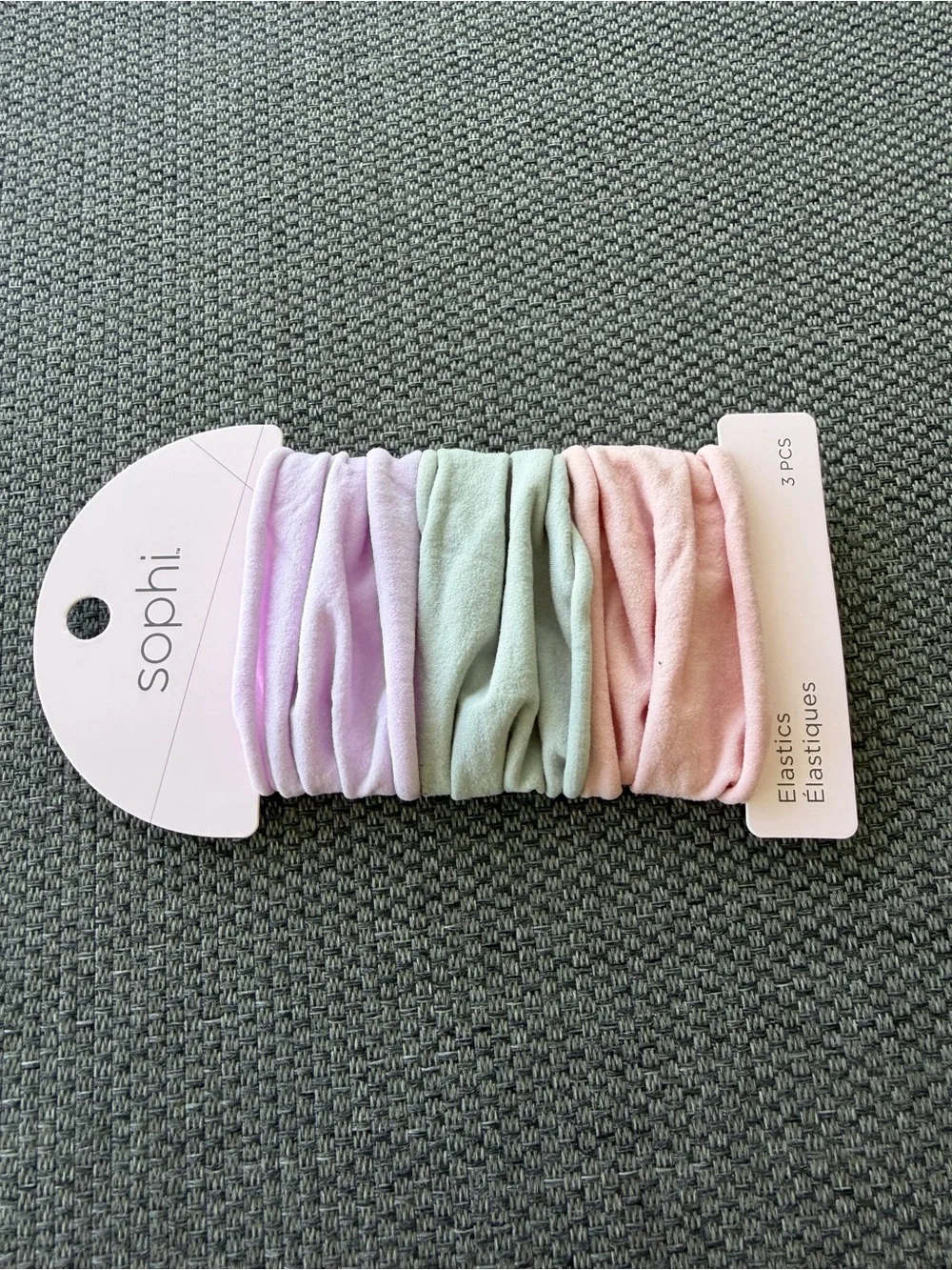Sophi Pastel Hair Elastics - Lavender, Mint & Blush (3 Pack)